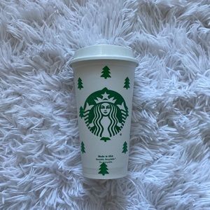 Christmas Tree Wrapped Starbucks Reusable Hot Cup